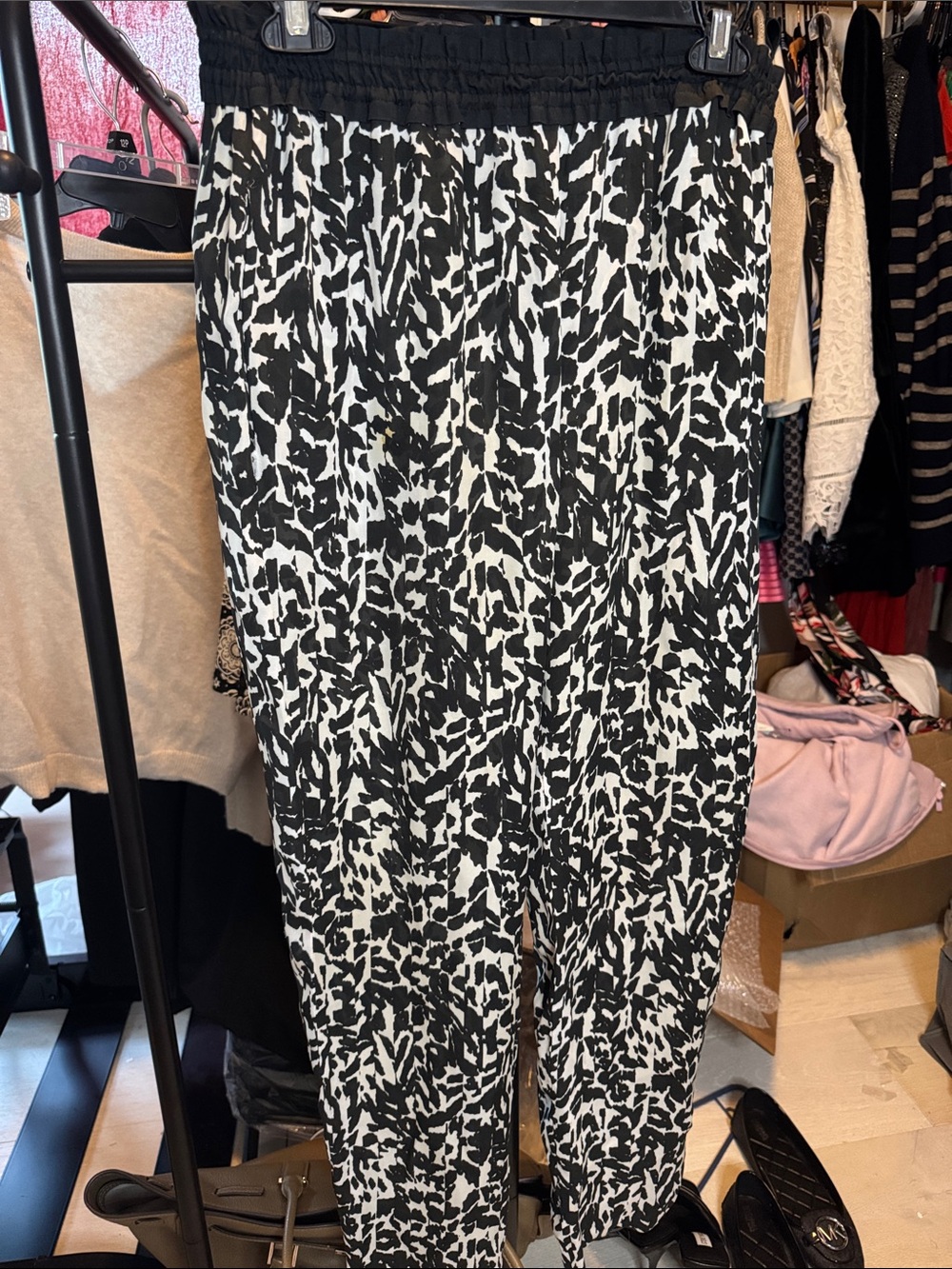 Isabel Marant Silk Wide-Leg Pull-On Pants FR 40